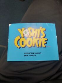 Yoshi's Cookie Instruction Manual ONLY! (Nintendo, NES) Booklet