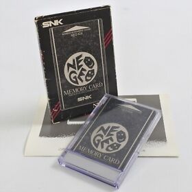 NEO GEO AES Memory Card Boxed -Battery Replaced- NEO-IC8 Neogeo SNK JAPAN 2534