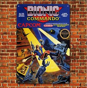 Bionic Commando Nintendo Nes Retro Video Game Metal Poster - 20x30cm (8x12 inch)