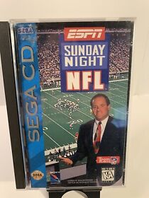 ESPN Sunday Night NFL (Sega CD, 1994)- Complete CIB Fast Shipping