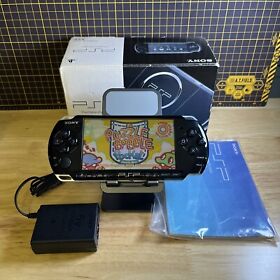 Sony PlayStation Portable PSP 3006 PB Piano Black Console Boxed W/4GB VGC Clean