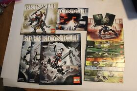 Lot 14LEGO Bionicle Manuals Books Only 2007 - 8621 8622 8623 8811 8740