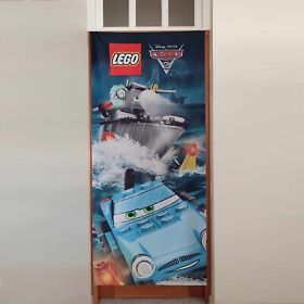 *RARE* LEGO Disney Cars 2 McMissile Mcqueen Store Display Original Fabric Banner