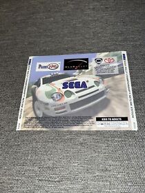 Sega Rally Championship Netlink Edition (Sega Saturn) Back Cover Art Insert Only