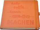 Lediberg Notizbuch MACHEN quadratisch kariert - orange