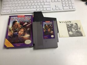 NINTENDO NES WILLOW GAME COMPLETE W/MANUAL TESTED WORKS CAPCOM