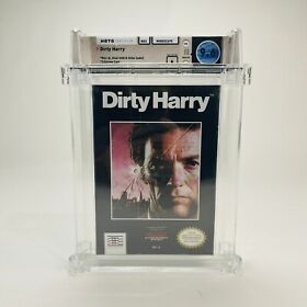 Dirty Harry - Nintendo, 1990 NES Factory Sealed NIB Graded NICE!  WATA 9.6 A