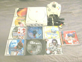 Sega Dreamcast Console Bundle System with 9 Games NEW Save BATTERY REV 0 Zero
