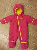 NEW infant The North Face toasty toes Pink insulated bunting snowsuit 3 6 Months