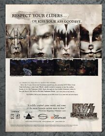 Kiss Psycho Circus Nightmare Child Sega Dreamcast 2000 Vintage Print Ad Art A