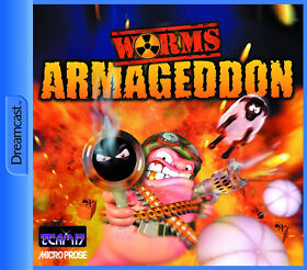 Sega Dreamcast Jeu - Worms Armageddon (avec Emballage D'Origine) Pal Dc