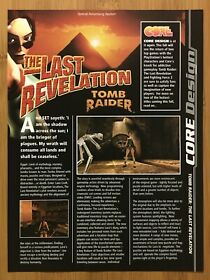 Tomb Raider: The Last Revelation Dreamcast PS1 1999 Vintage Print Ad/Poster Rare