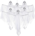 Halloween Fabric Ghost. 6 Pcs Halloween Hanging Spooky Ghost Props for Indoor/Ou