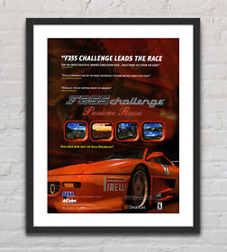 F355 Challenge Passione Rossa Sega Dreamcast Glossy Promo Poster Unframed G3435