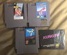 Nintendo NES - Karate Kid, Kung-Fu, Karate Champ Bundle Lot.