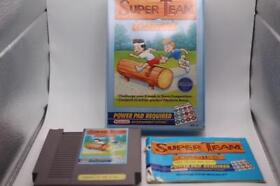 NICE Super Team Games NES NINTENDO NES REGULAR  BOX CIB MANUAL COMPLETE