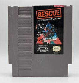 Nintendo NES Rescue: The Embassy Mission Tested Working Authentic Cartridge 1990