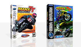 - Manx TT Saturn Replacement Spare Case + Box Art Work Cover Only