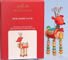 NEW 2020 Hallmark Keepsake Ornament SEW DARN CUTE Spool Reindeer Scissor Antlers