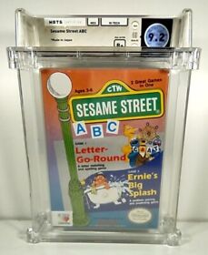 Sesame Street ABC New Nintendo NES Factory Sealed WATA Grade 9.2 B+ Mint Rare