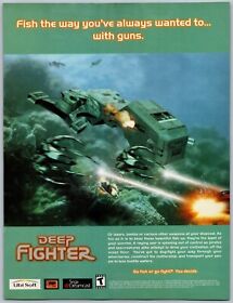 Deep Fighter Sega Dreamcast Game Promo July, 2000 Full Page Print Ad