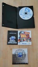 WLS World League Soccer 98 Sega Saturn With Manual And Promotional Insert