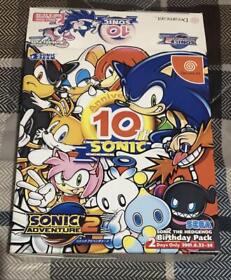 Sonic Adventure 2 Birthday Pack Limited Edition 10thAnniversary Dreamcast Used