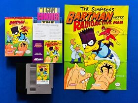 The Simpsons: Bartman Meets Radioactive Man NES Nintendo 100% Complete CIB RARE