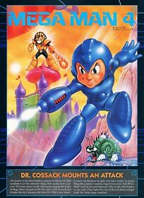 Mega Man 4 NES IV Original 1991 Ad Authentic Capcom Nintendo Video Game Promo v1