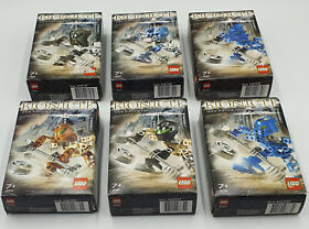 ✔️LEGO Bionicle Matoran of Mata Nui Complete Set: 8581 8582 8583 8584 858586✔️