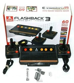 Atari Console Flashback 3 Classic Game Console W/ 2 Controllers 60 Games W/Box