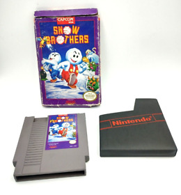 Snow Brothers Nintendo NES EE. UU. Auténtico con Caja 1990 Hecho en Japón