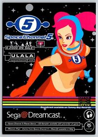 Postcard Space Channel 5 Ulala Sega Dreamcast Video Game Advertising Female Y2K