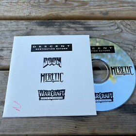 DOS CD Promo Disk - Descent Destination Saturn, Warcraft, Heretic, Doom