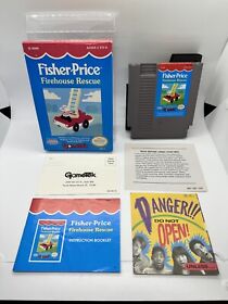 Fisher-Price: Firehouse Rescue for Nintendo NES Complete Fire House Rare Nice!