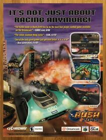 1999 San Francisco Rush 2049 N64 Dreamcast Vintage Print Ad/Poster Official Art