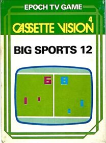 Big Sports 12 Epoch Cassette Vision TV Game 4 Japan import Complete US Seller