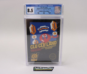 Clu Clu Land Nintendo NES 1986 5-Screw CIB Complete in Hangtab HT Box CGC 8.5