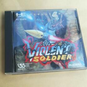Violent Soldier PCEngine HuCard IGS Used Japan Shooter Boxed Tested Working