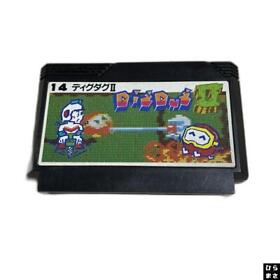 DIG DUG II 2 14 First Version Famicom Nintendo Only Cartridge