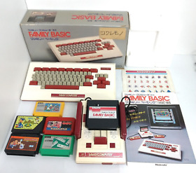 Nintendo Family Basic Keyboard boxed Bundle with Famicom console & 5 games