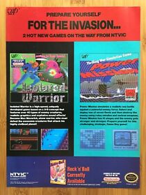 1991 Isolated Warrior/Power Mission NES Game Boy impresión retro anuncio/póster anuncio