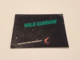 Wild Gunman Original Nintendo NES Manual - Folleto de Instrucciones Solo ENVÍO GRATUITO