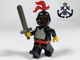 LEGO Minifigure 1980s Castle Black Knight cas17 Cape & Sword For 6085 6073 6060