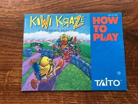 Kiwi Kraze Craze Nintendo NES Instruction Manual Only
