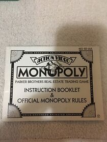 Monopoly manual Nintendo NES 