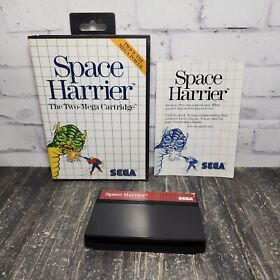 Sega Master System Space Harrier Complete with Manual Tested & Working 