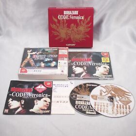 BIOHAZARD Resident Evil CODE VERONICA Box Dreamcast Sega getestet in Japan