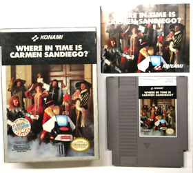 Where in Time is Carmen Sandiego? Nintendo NES Near Complete NES Tested
