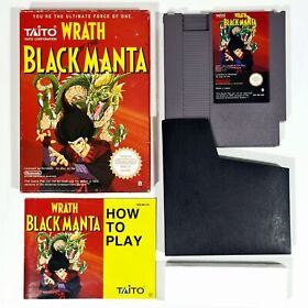©TAITO Nintendo Entertainment System WRATH OF THE BLACK MANTA NES-WK-NOE Pal CIB